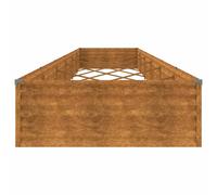 Vidaxl Lit Surélevé De Jardin 579 X 100 X 36 Cm Acier Corten