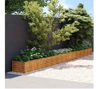 vidaXL Lit surélevé de jardin 580x50x36 cm acier corten 151980