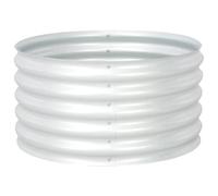 Vidaxl Lit Surélevé De Jardin 80x80x44 Cm Acier Galvanisé Argenté