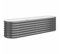 Vidaxl Jardinière Acier Enduit De Poudre 152x40x36 Cm Anthracite