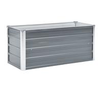 vidaXL Lit Surélevé Acier Galvanisé 100x40x45 cm Gris Jardinière Pot de Fleurs 44854