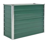 Lit Surélevé Acier Galvanisé 100x40x77 cm Vert Jardinière Pot de Fleurs 44853