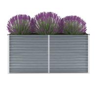 vidaXL Lit surélevé de jardin Acier galvanisé 160x40x77 cm Gris