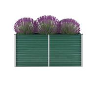 vidaXL Lit surélevé de jardin Acier galvanisé 160x40x77 cm Vert
