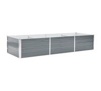 vidaXL Lit surélevé de jardin Acier galvanisé 240x80x45 cm Gris