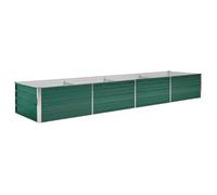 vidaXL Lit surélevé de jardin Acier galvanisé 320x80x45 cm Vert