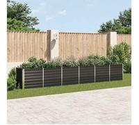 vidaXL Lit surélevé de jardin Acier galvanisé 480x80x77 cm Anthracite