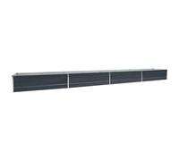 VidaXL Lit surélevé de Jardin Acier galvanisé 600x80x45 cm Anthracite
