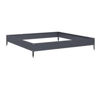 vidaXL Lit surélevé de Jardin Anthracite 100x100x18,5 cm Acier