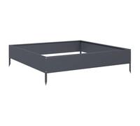 vidaXL Lit surélevé de jardin Anthracite 100 x 100 x 26 cm Acier