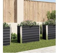 vidaXL Lit surélevé de jardin Anthracite 100x40x77 cm Acier galvanisé 45732