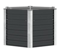 vidaXL Lit surélevé de Jardin Anthracite 129x129x77 cm Acier galvanisé