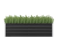 vidaXL Lit surélevé de jardin Anthracite 160x40x45 cm Acier galvanisé
