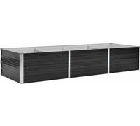Lit surélevé de jardin Anthracite 240x80x45 cm Acier galvanisé Vidaxl Anthracite