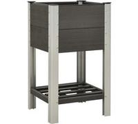 Lit Surélevé de Jardin avec Etagère 50x50x90 cm WPC Jardinière Plantes vidaXL