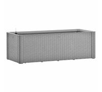 vidaXL Lit surélevé de Jardin avec système d'arrosage Gris 100x43x33cm