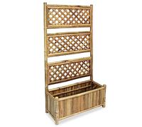 vidaXL Lit surélevé de Jardin avec Treillis Bambou 70 cm