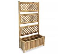 Vidaxl Lit Surélevé De Jardin Avec Treillis Bambou 70 Cm