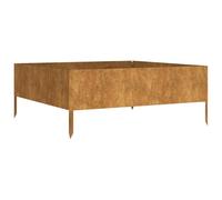 Vidaxl Lit Surélevé De Jardin 100x100x41 Cm Acier Corten