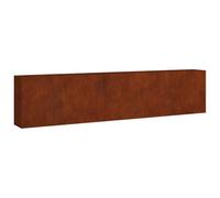 vidaXL Bac de jardin surélevé Cadre renforcé Base ouverte Acier Corten 360x40x80 cm