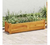 vidaXL Lit surélevé de jardin – Bois d'acacia – 100 × 30 × 25 cm