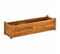 vidaXL Lit surélevé de jardin – Bois d'acacia – 100 × 30 × 25 cm