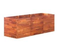 Vidaxl Lit Surélevé De Jardin Bois D'acacia 150x50x50 Cm Marron