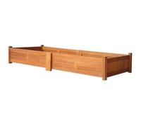 vidaXL Lit surélevé de jardin Bois d'acacia 200x50x25 cm