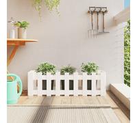 Vidaxl Lit Surélevé De Jardin Design De Clôture 100x30x30cm Pin Massif