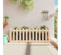 Vidaxl Lit Surélevé De Jardin Design De Clôture 150x50x50cm Pin Massif