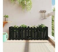 Lit surélevé de jardin design de clôture 150x50x50cm pin massif 832494