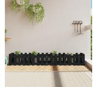 Vidaxl Lit Surélevé De Jardin Design De Clôture 200x30x30cm Pin Massif