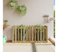 Lit surélevé de jardin design de clôture bois de pin imprégné 832501