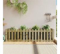 Vidaxl Lit Surélevé De Jardin Design De Clôture Bois De Pin Imprégné