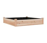 vidaXL Lit surélevé de jardin Doublure 120x120x25 cm bois massif sapin