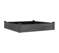 vidaXL Lit surélevé de jardin Doublure 120x120x25 cm Bois massif sapin