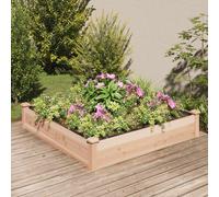 Vidaxl Lit Surélevé De Jardin Doublure 120x120x25 Cm Bois Massif Sapin