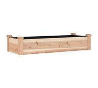 vidaXL Lit surélevé de jardin Doublure Bois massif sapin 120x45x25 cm
