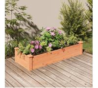 Vidaxl Lit Surélevé De Jardin Doublure 120x45x25 Cm Bois Massif Sapin