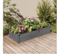 Vidaxl Lit Surélevé De Jardin Doublure 120x45x25 Cm Bois Massif Sapin