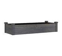 vidaXL Lit surélevé de Jardin Doublure 120x45x25 cm Bois Massif Sapin, lit surélevé, lit de Jardin, lit de légumes, lit de Jardin surélevé