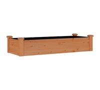 vidaXL Lit surélevé de jardin Doublure 120x45x25 cm Bois massif sapin