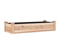 vidaXL Lit surélevé de Jardin Doublure 120x45x25 cm Bois Massif Sapin, lit surélevé, lit de Jardin, lit de légumes, lit de Jardin surélevé