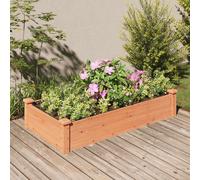 vidaXL Lit surélevé de Jardin Doublure 120x60x25 cm Bois Massif Sapin, lit surélevé, lit de Jardin, lit de légumes, lit de Jardin surélevé