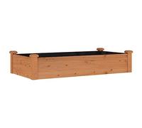 vidaXL Lit surélevé de Jardin Doublure 120x60x25 cm Bois Massif Sapin