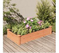 vidaXL Lit surélevé de jardin doublure 120x60x25 cm bois massif sapin 364290
