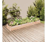 Vidaxl Lit Surélevé De Jardin Doublure 240x45x25 Cm Bois Massif Sapin
