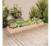 vidaXL Lit surélevé de jardin Doublure 240 x 45 x 25 cm bois massif sapin