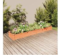 Lit surélevé de jardin doublure 240x45x25 cm bois massif sapin364296