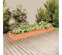 Vidaxl Lit Surélevé De Jardin Doublure 240x45x25 Cm Bois Massif Sapin